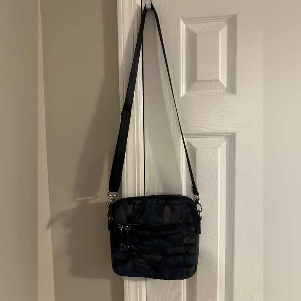 Sondra Roberts Black Purse with Green Interior